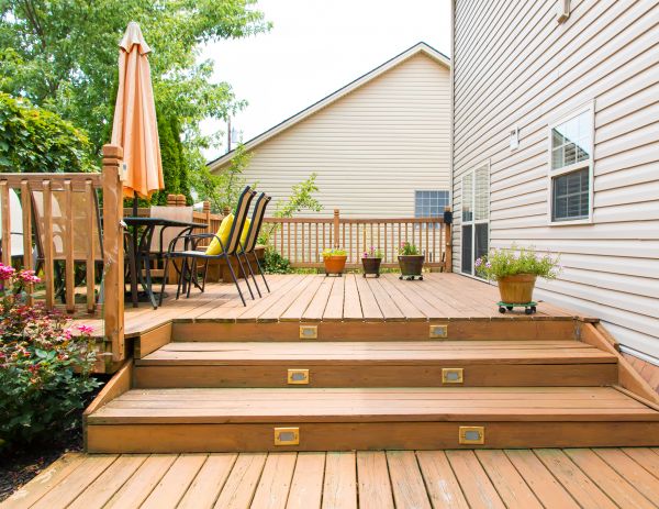 Wooden Patio Installation in Jeffersonville